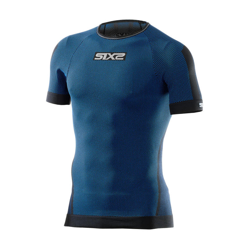 Camiseta Interior de Ciclismo SIXS Azul Marino Transpirable