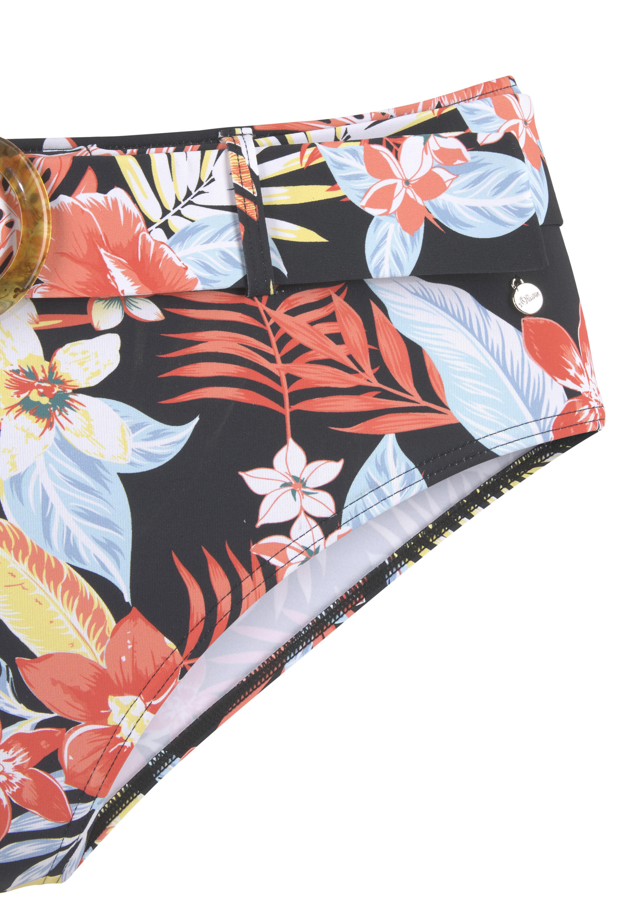 Damen Highwaist-Bikini-Hose 3/4