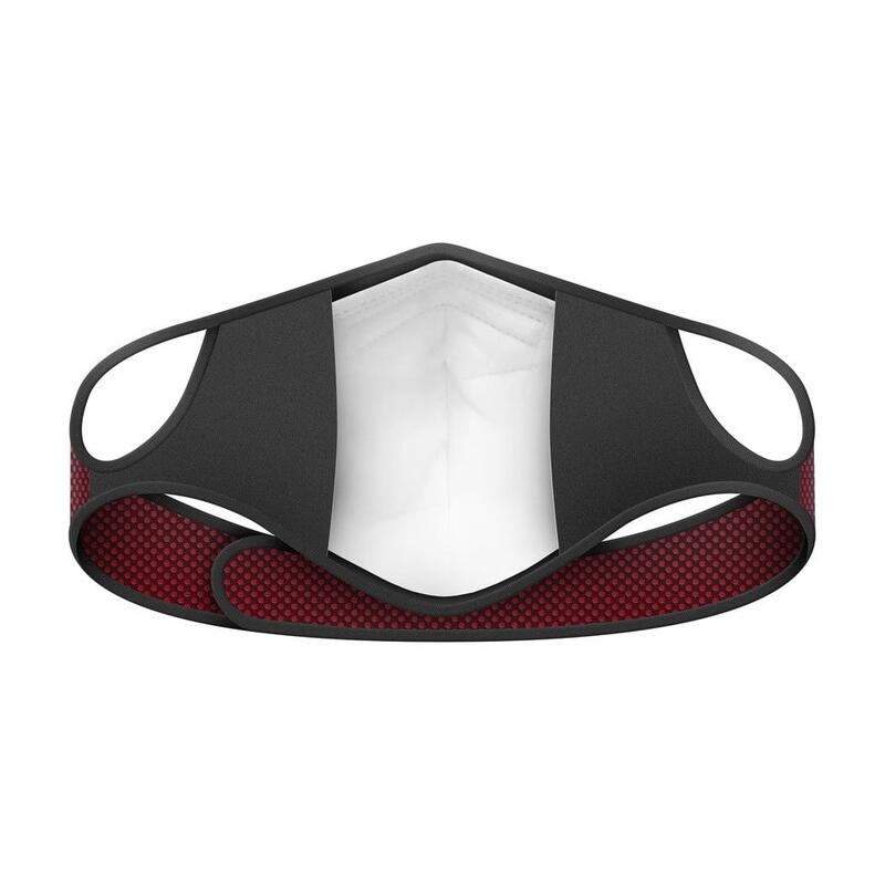 Masque antipollution vélo Frogmask bordeaux Taille XL - 1 filtre FFP2 inclus