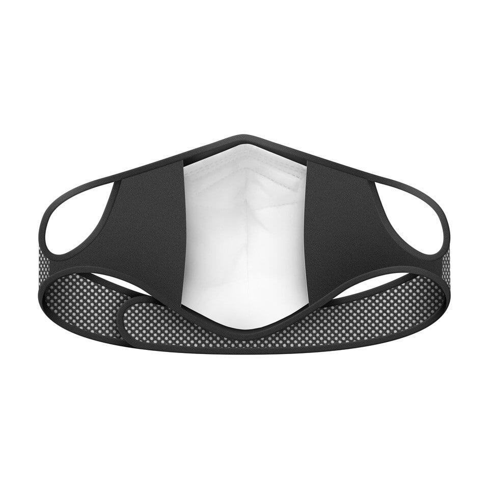 Masque antipollution vélo Frogmask noir & blanc taille XL - 1 filtre FFP2 inclus 3/7