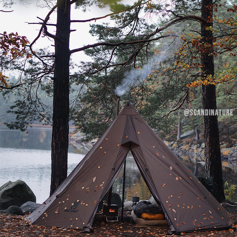 Rock Fortress Hot Tent (2-4 Person) - BROWN