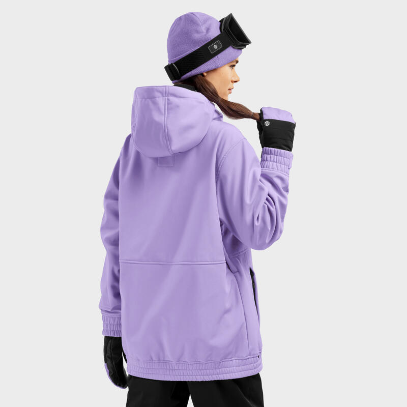 Chaqueta esquí y nieve SIROKO W1-W Snowy Lavanda Mujer