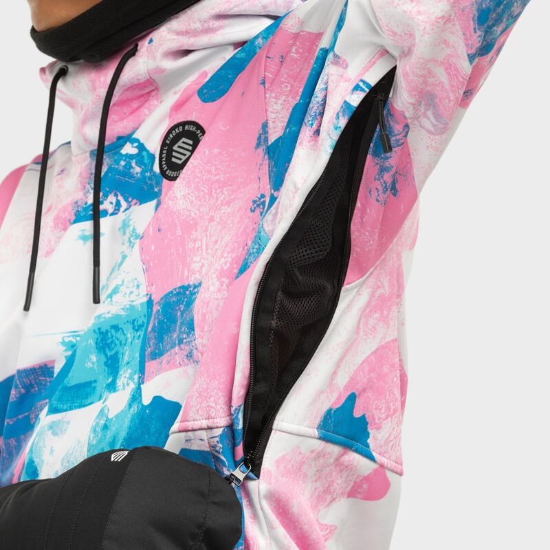 Chaqueta esquí y nieve SIROKO W1 Holi Rosa Chicle Hombre