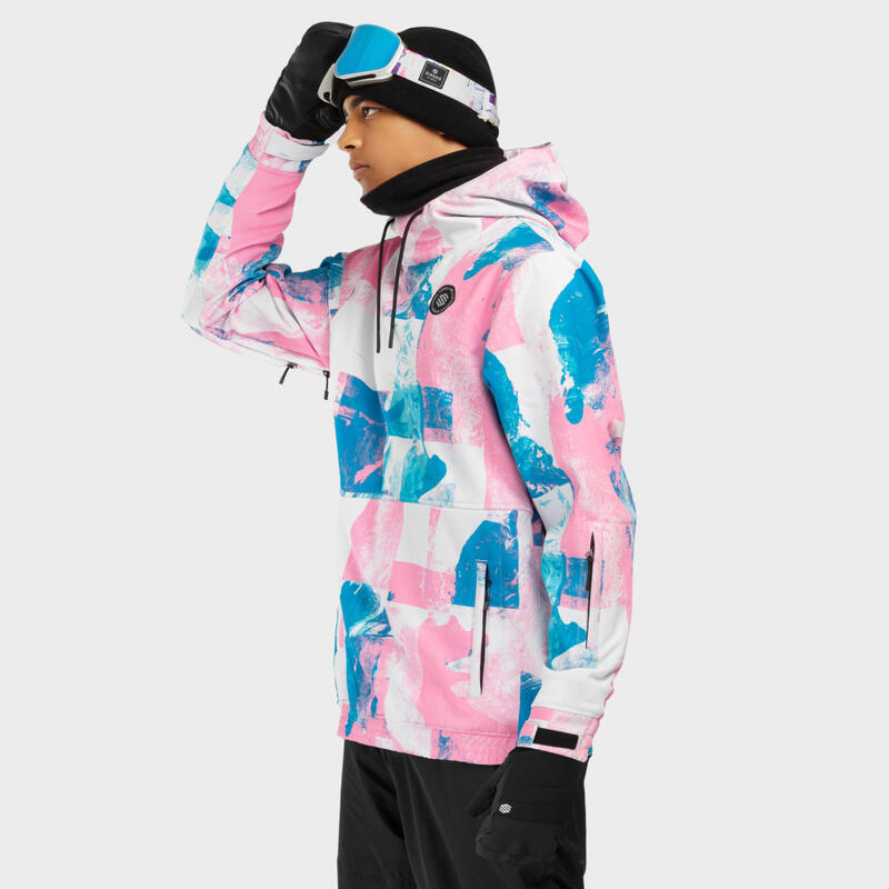 Chaqueta esquí y nieve SIROKO W1 Holi Rosa Chicle Hombre