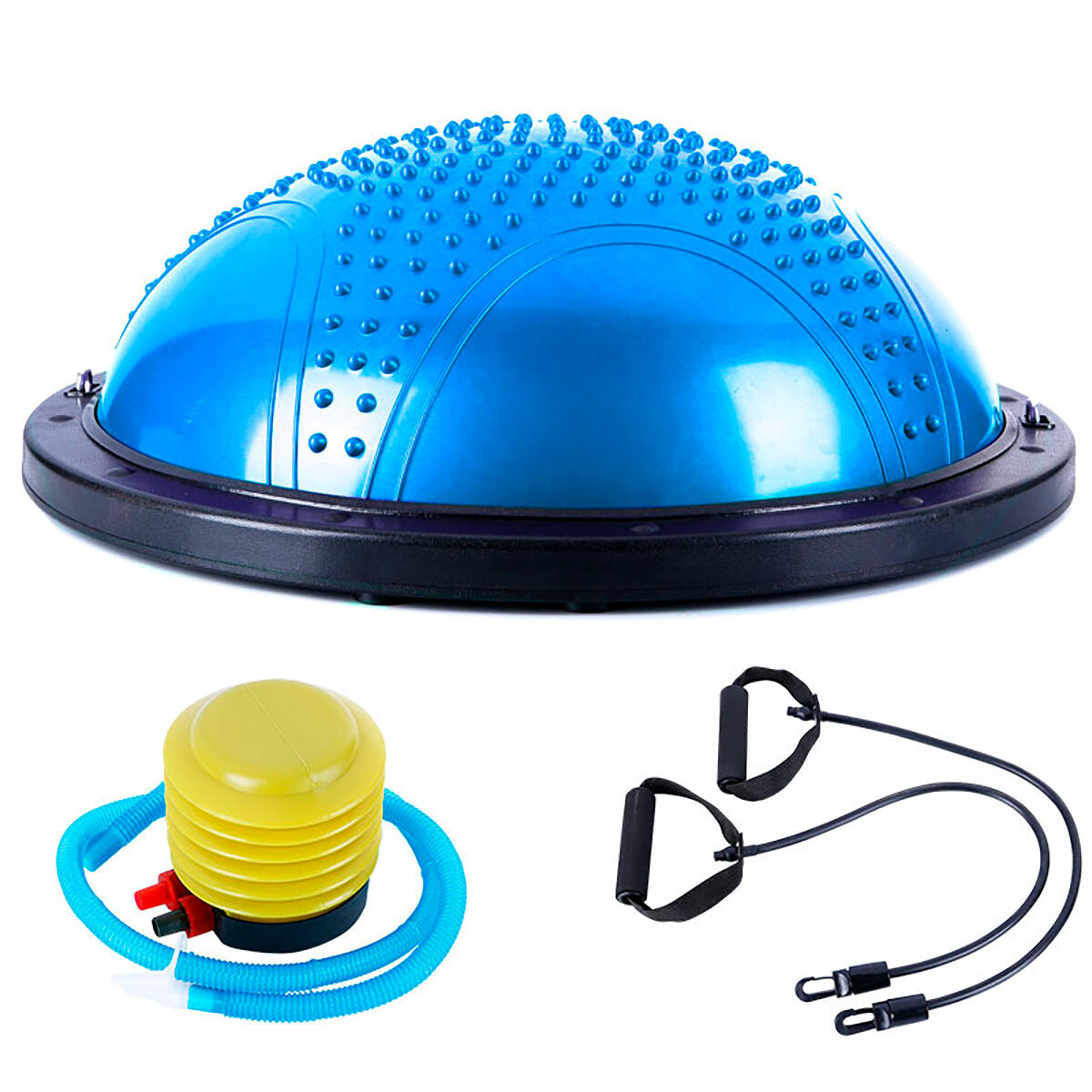 Bosu ou semiesfera de equilíbrio yoga fitness tech - ø58cm azul
