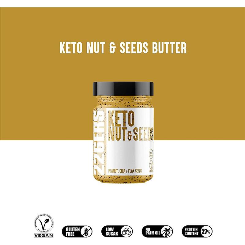 KETO BUTTER ENERGY CREAM 226ERS - SABOR A NOZES E SEMENTES 350G