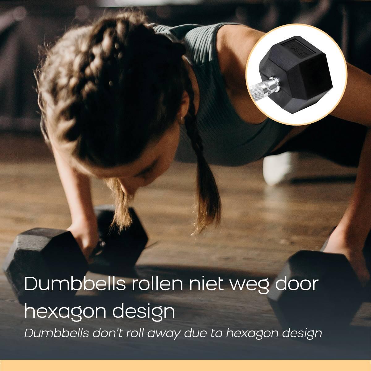 Orange Gym – Hex Dumbbell – 2kg – Set Of 2 6/6