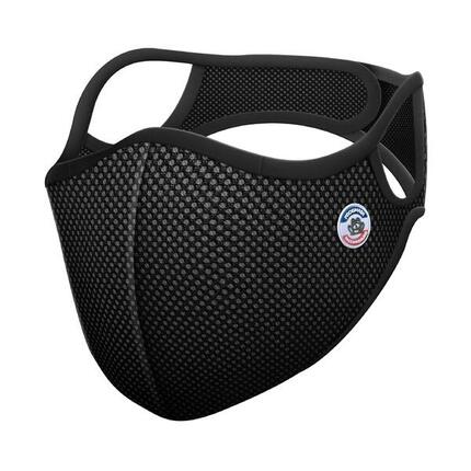 Masque antipollution vélo Frogmask noir taille M - 1 filtre FFP2 inclus