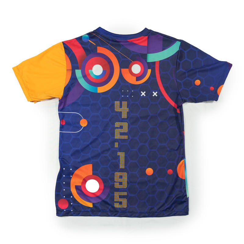 CAMISETA DE RUNNING #MARATON 2.0 RUN para HOMBRE - KAMUABU color AZUL 90grs