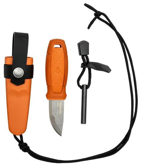 Morakniv Eldris Burnt Orange Neck Knife Kit box