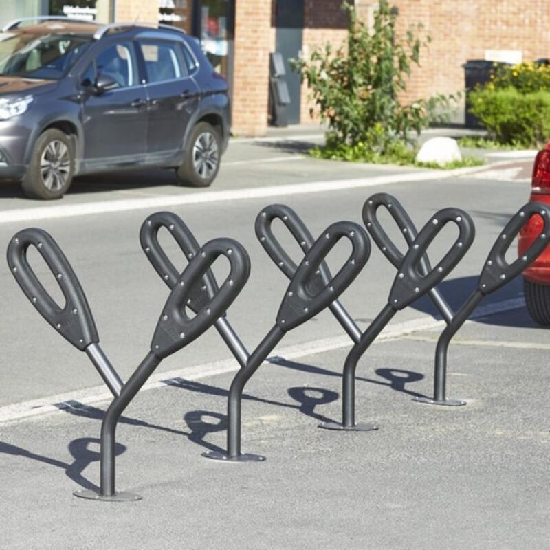 Poteau de fixation pour 2 vélos