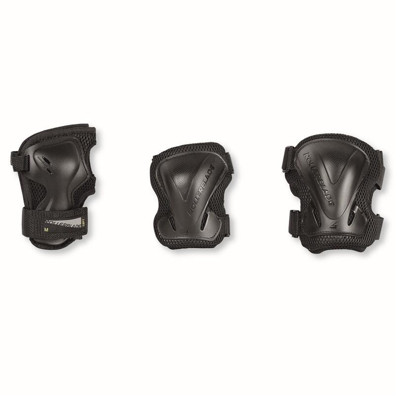 Protecciones patinaje rodilleras coderas muñequeras Rollerblade EVO GEAR negro