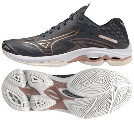 Mizuno Wave Lightning Z7 Chaussures volley femme noir/beige/brun/blanc 40