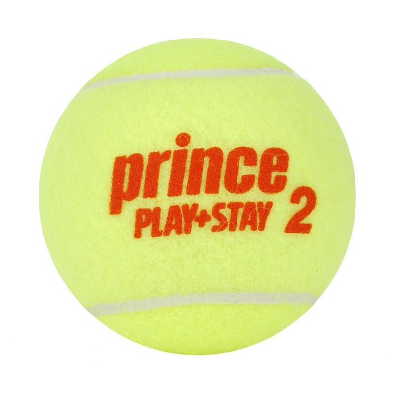 Sachet 72 balles de tennis Prince Play & Stay - stage 2
