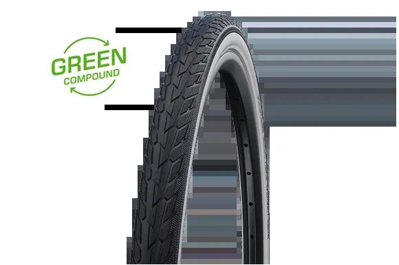 Fietsband Schwalbe Road Cruiser Zwart/Wit 1/3
