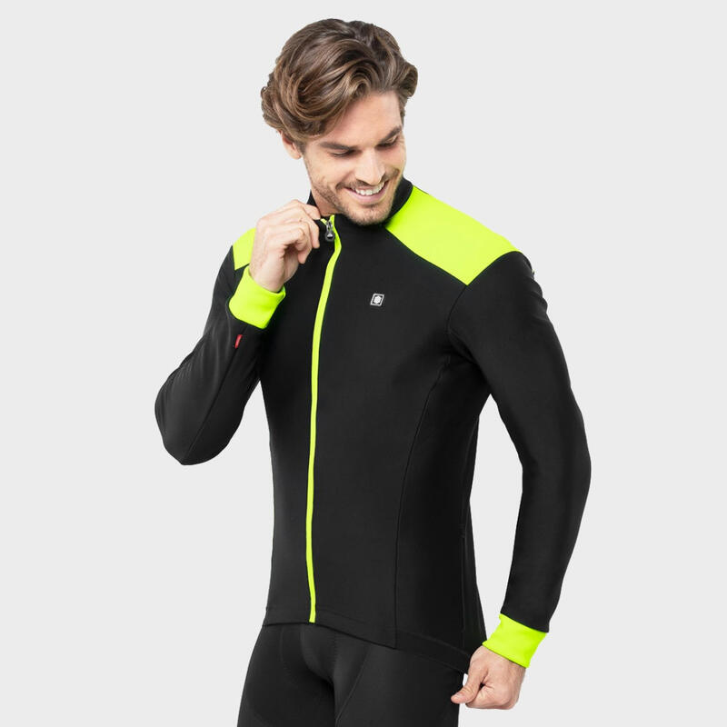 Heren Wielrennen softshell fietsjas J1 Domestique SIROKO Zwart