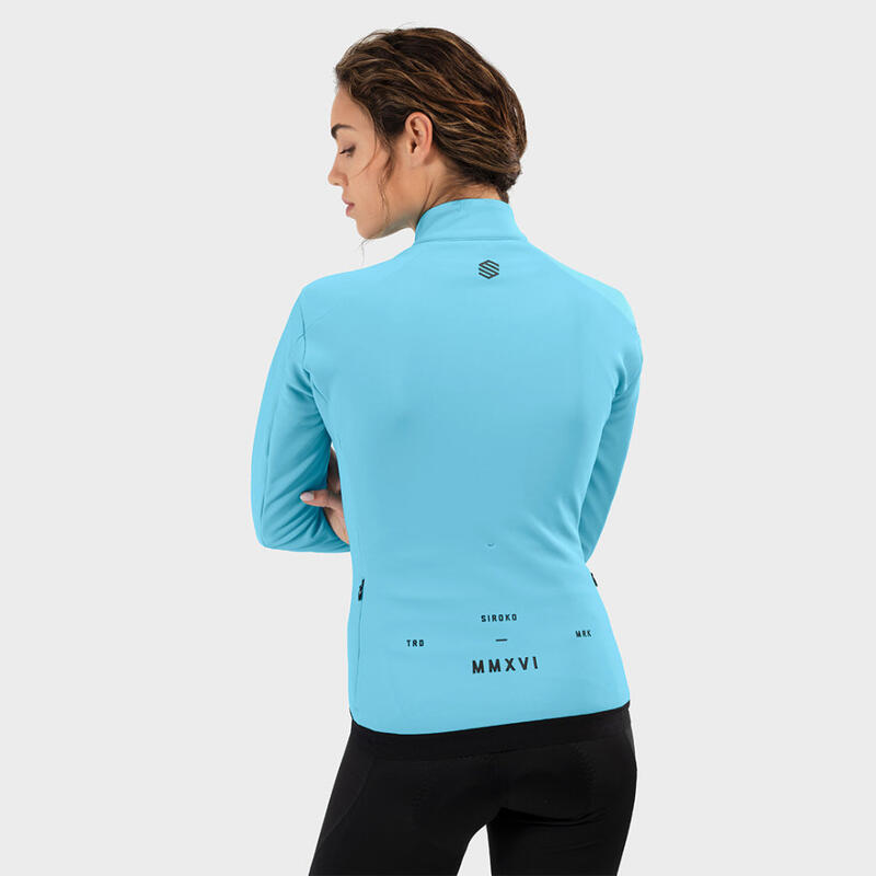 Damen Radsport softshell-fahrradjacke für J1 Stagiaire SIROKO Cyan