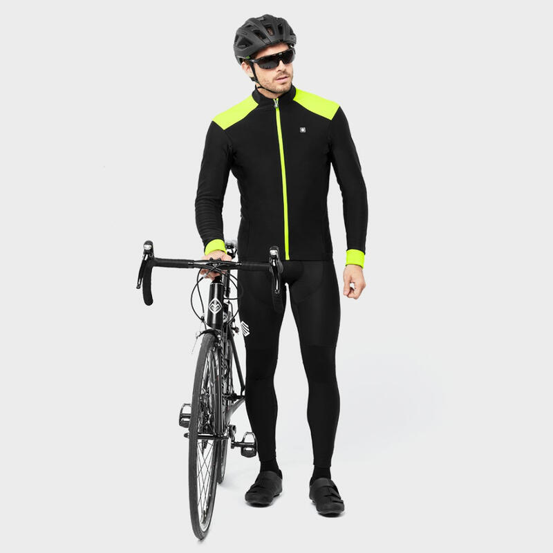 Herren Radsport softshell-fahrradjacke für J1 Domestique SIROKO Schwarz