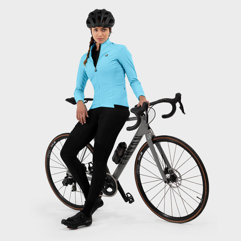 Damen Radsport softshell-fahrradjacke für J1 Stagiaire SIROKO Cyan