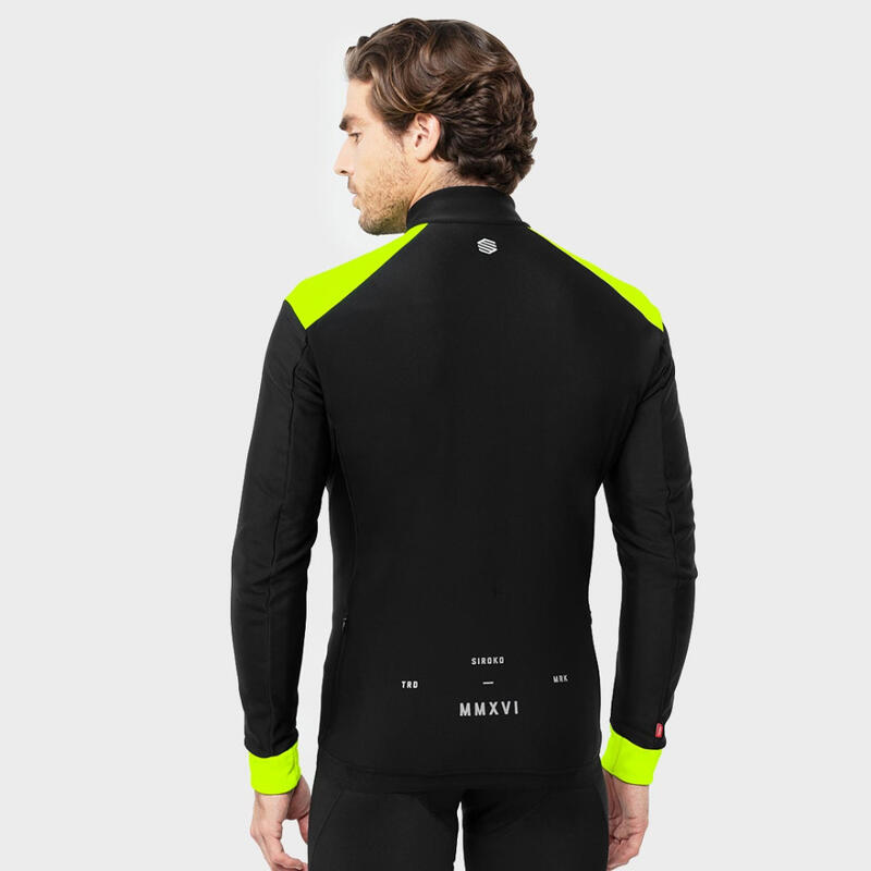 Heren Wielrennen softshell fietsjas J1 Domestique SIROKO Zwart