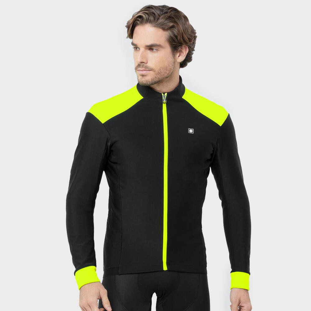 Veste Vélo Softshell Homme Cyclisme J1 Domestique Noir