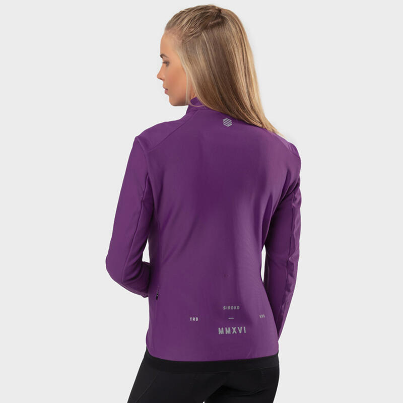 Casaco softshell ciclismo para mulher J1 Rossfeld SIROKO Ameixa