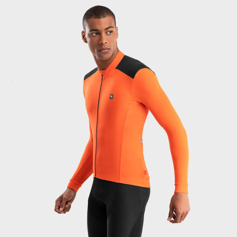 Maillot vélo thermique homme Cyclisme M4 Oregon Orange Vif