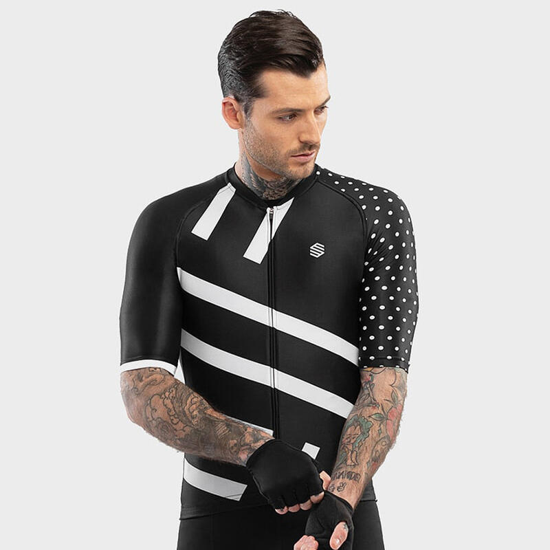 Maillot de manga corta hombre ciclismo M2 Finisher SIROKO Negro