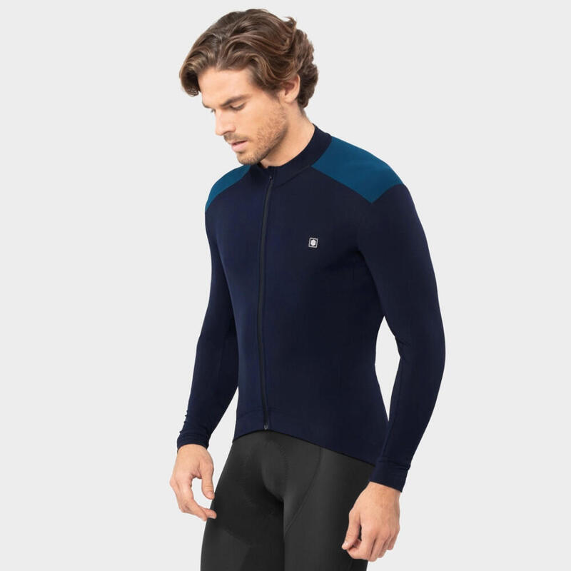 Herren Radsport thermo-radtrikot für M4 Cubilla SIROKO Marineblau