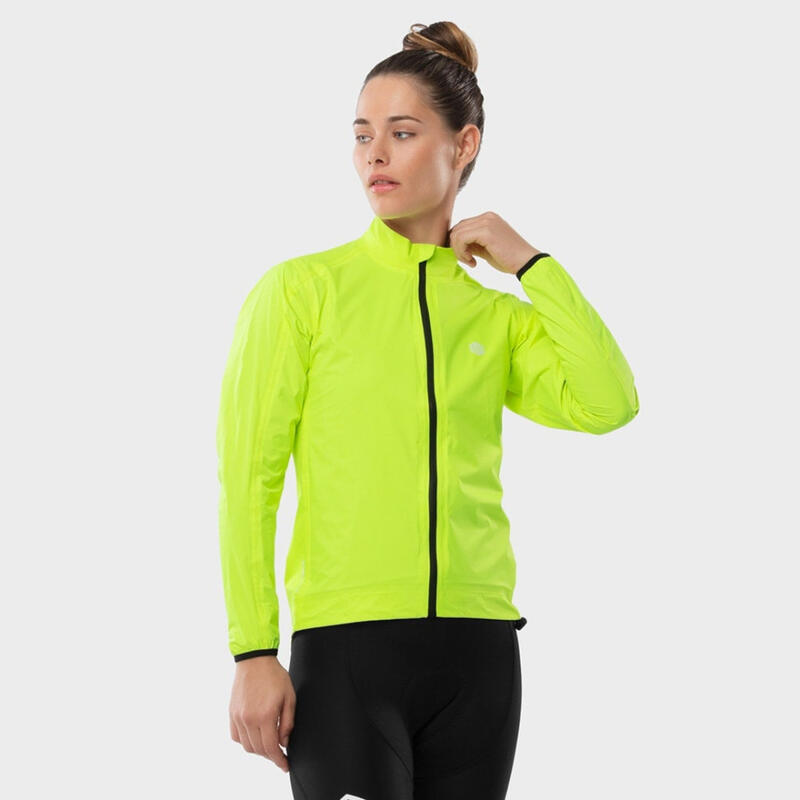 Damen Radsport fahrradregenjacke für J2 Turini SIROKO Neongelb