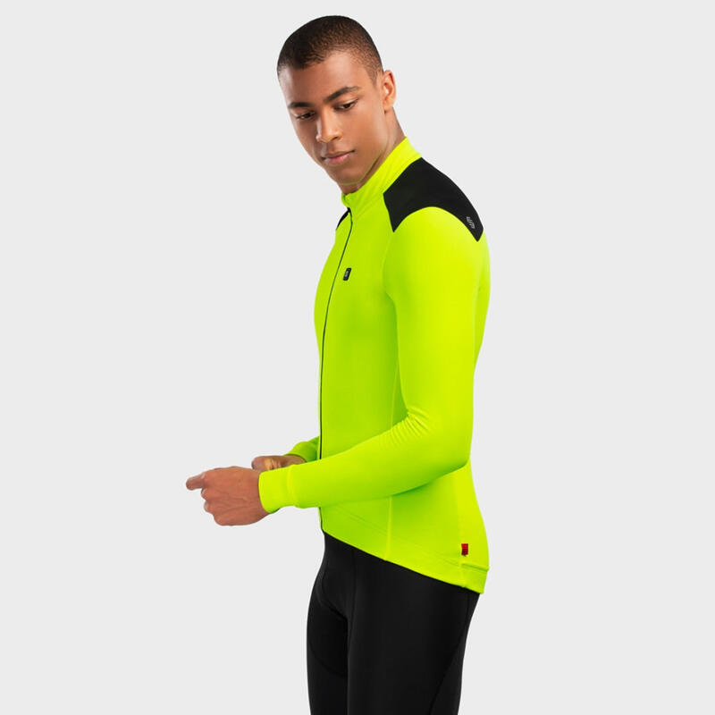 Herren Radsport thermo-radtrikot für M4 Atlantis SIROKO Neongelb