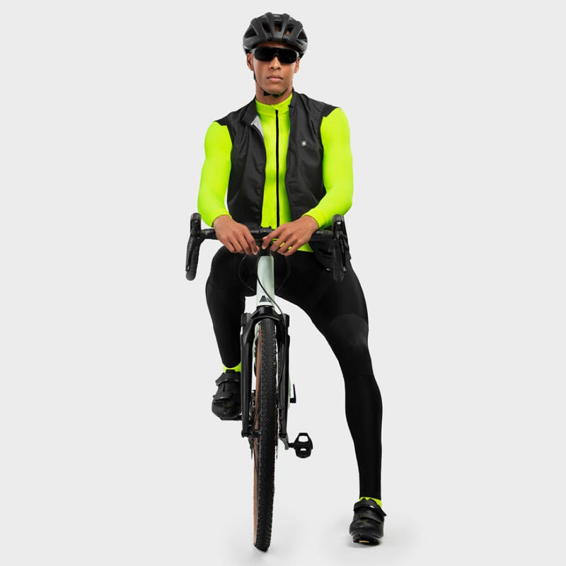 Herren Radsport thermo-radtrikot für M4 Atlantis SIROKO Neongelb