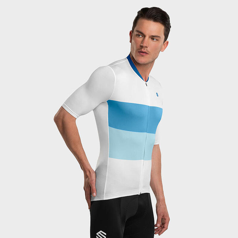 Herren Radsport ultraleichtes radtrikot für M3 Oberalp SIROKO Weiß