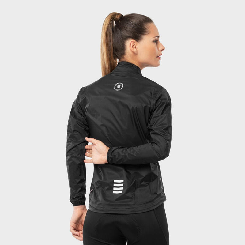 Chaquetas lluvia ciclismo SIROKO J2 Troumouse Negro Mujer