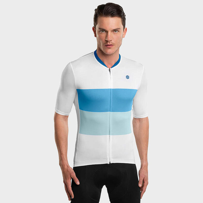 Maillot de manga corta hombre ultraligero ciclismo M3 Oberalp SIROKO Blanco