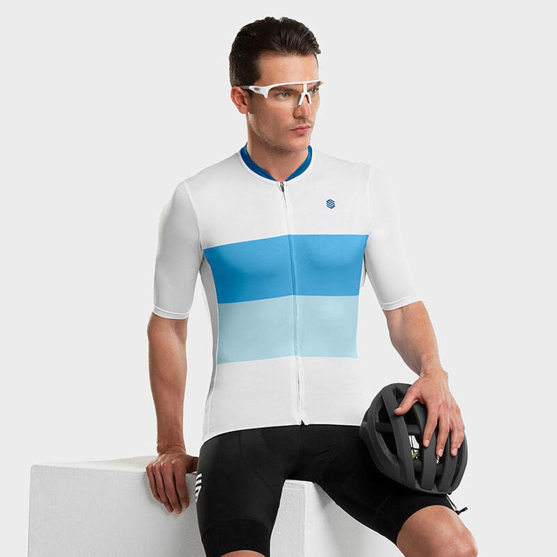 Herren Radsport ultraleichtes radtrikot für M3 Oberalp SIROKO Weiß