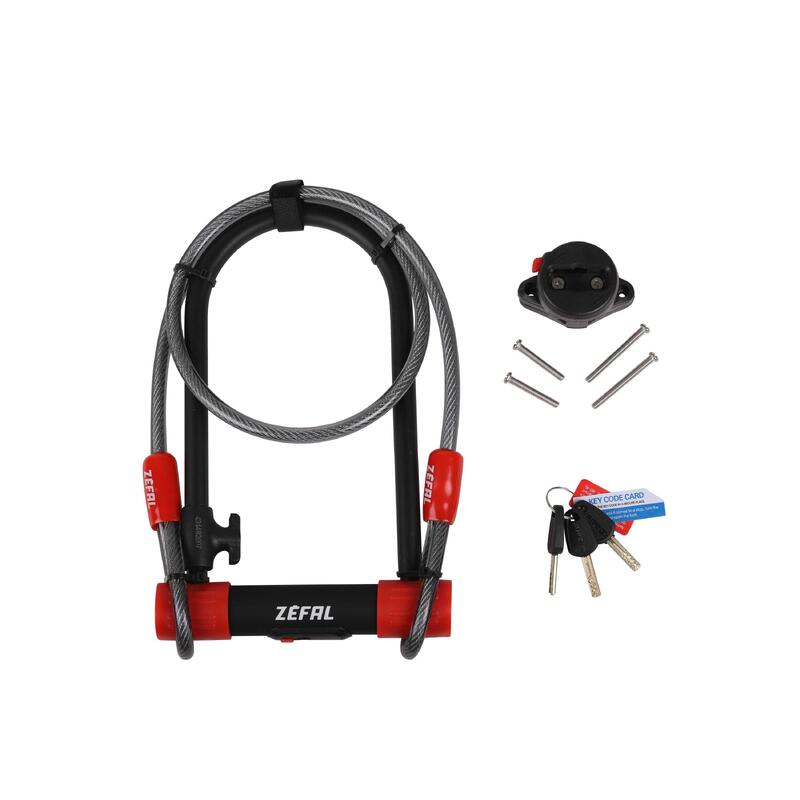 Antitheft u Zefal acier 13 mm + câble 10 mmx120 cm