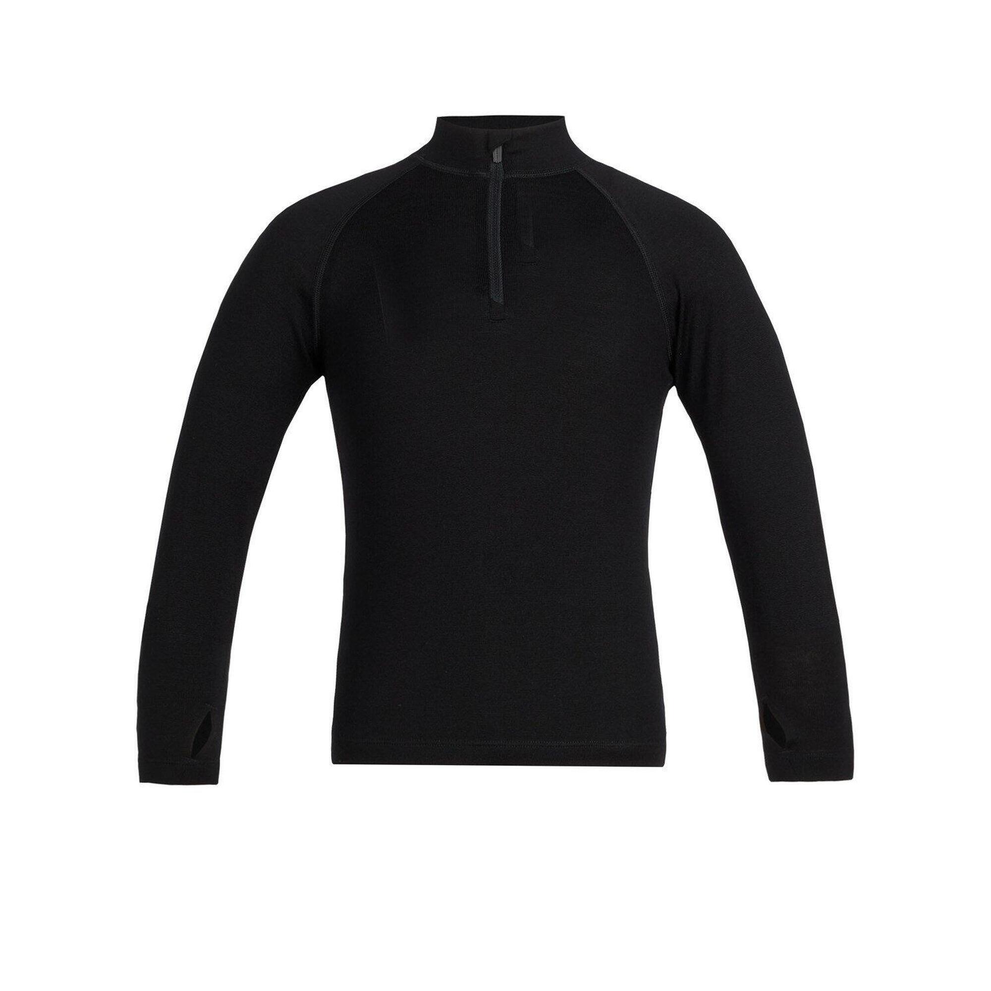 ICEBREAKER Icebreaker Kids 260 Tech LS Half Zip - Black