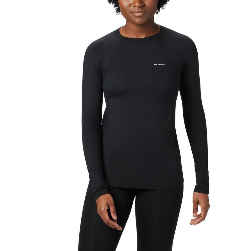 Top lenjerie de corp Midweight Stretch Long Sleeve Top - negru femei