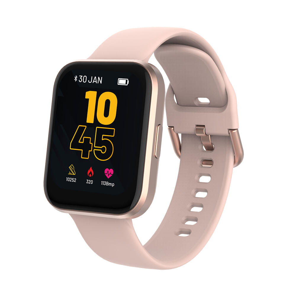RELÓGIO ATRIO SMARTWATCH M1 ROSA BLE 5.0 HR - IP68