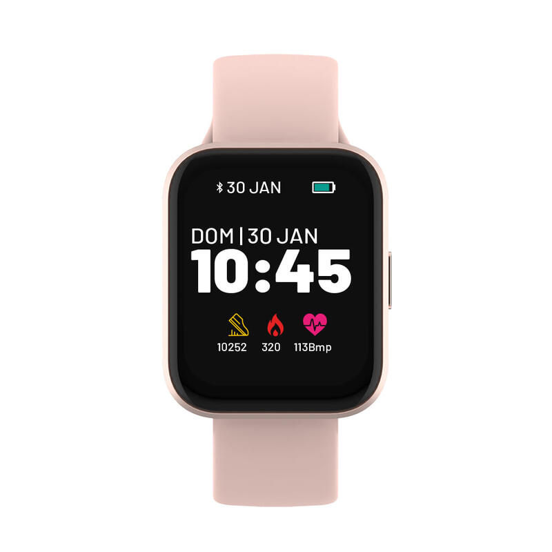 RELÓGIO ATRIO SMARTWATCH M1 ROSA BLE 5.0 HR - IP68