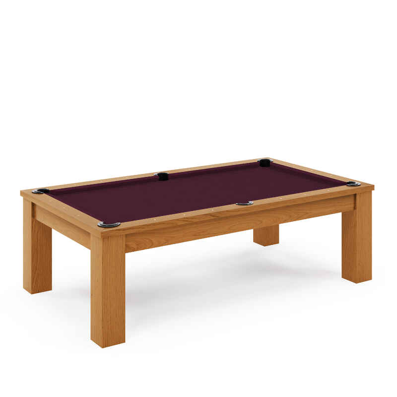 Stradivari 8 ft Billardtisch "Ambiente in Natur", Simonis 860 Wine