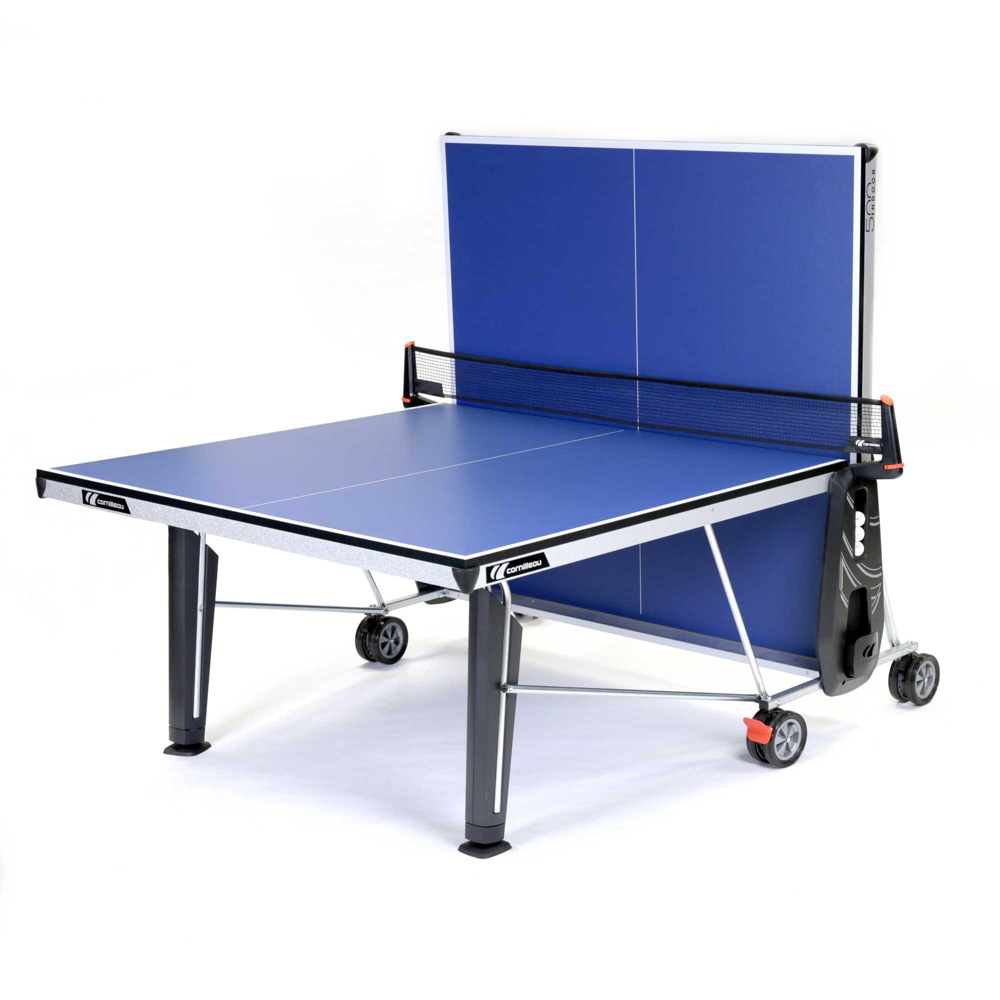 NEW 500 Indoor Table Tennis Table - Blue 2/8