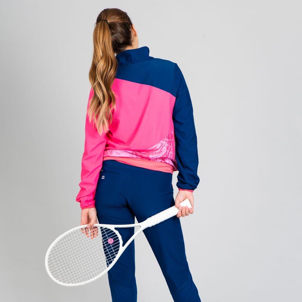 Chaqueta Bidi Badu Gene Azul Oscuro Berry Rosa 2/7