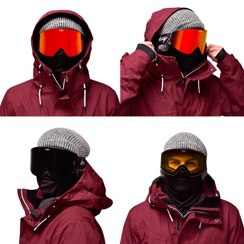 Masques de ski et de snowboard Crimson Ninja pour adultes unisexe de VAIN