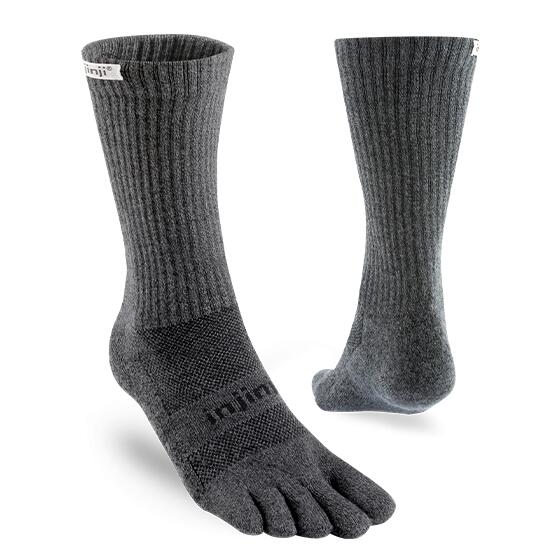 Calcetines Injinji Trail Midweight Crew running Gris Injinji 2/5