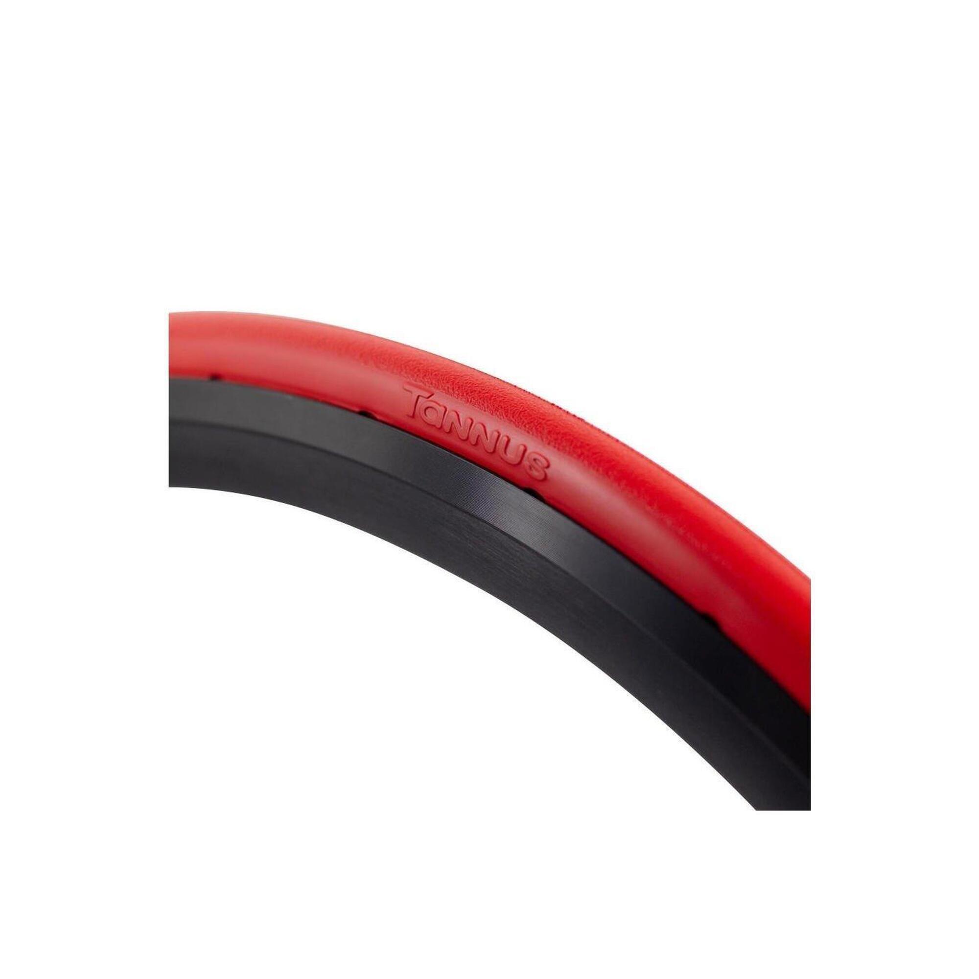Pneu slick 700 * 23c (23-622) duro ciclismo vermelho tannus airless tire
