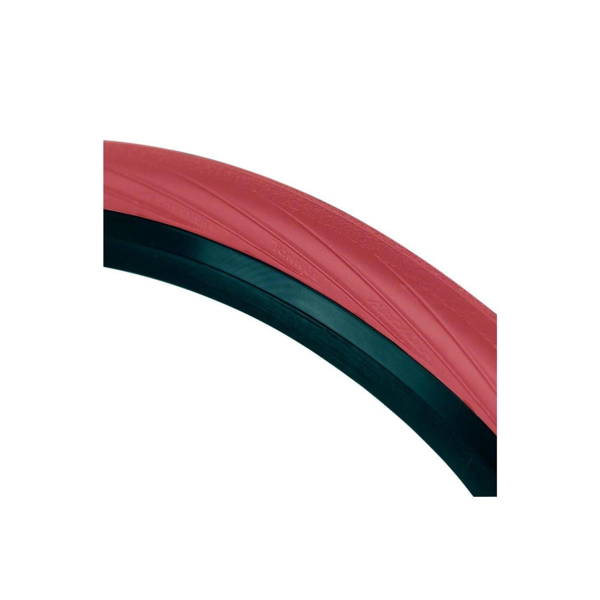 Tampa Portal 700 * 28C (28-622) Regular ciclismo Vermelho TANNUS AIRLESS TIRE