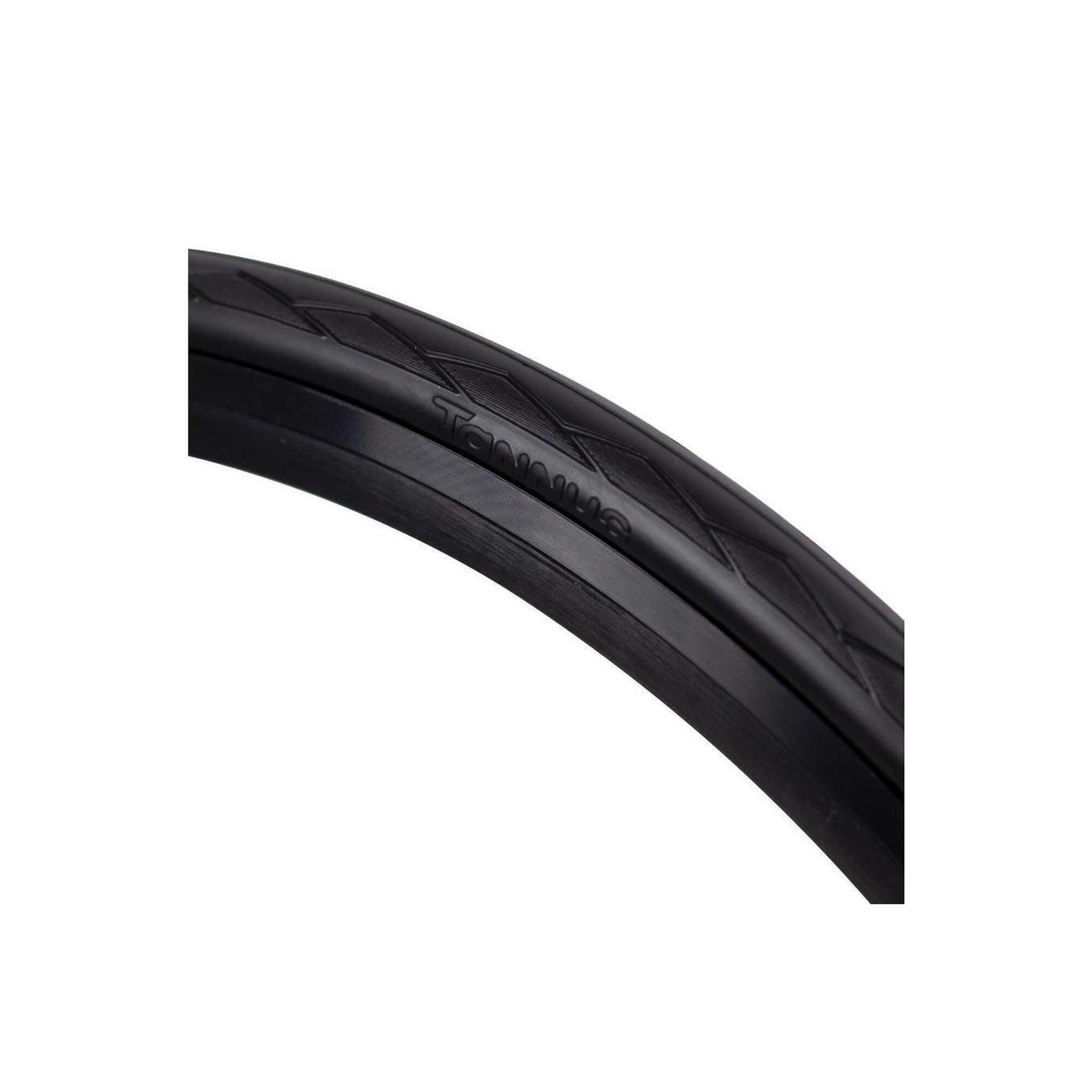 TANNUS Tannus Aither II Semi Slick City Bike Tyre, Midnight Black - 700c x 28