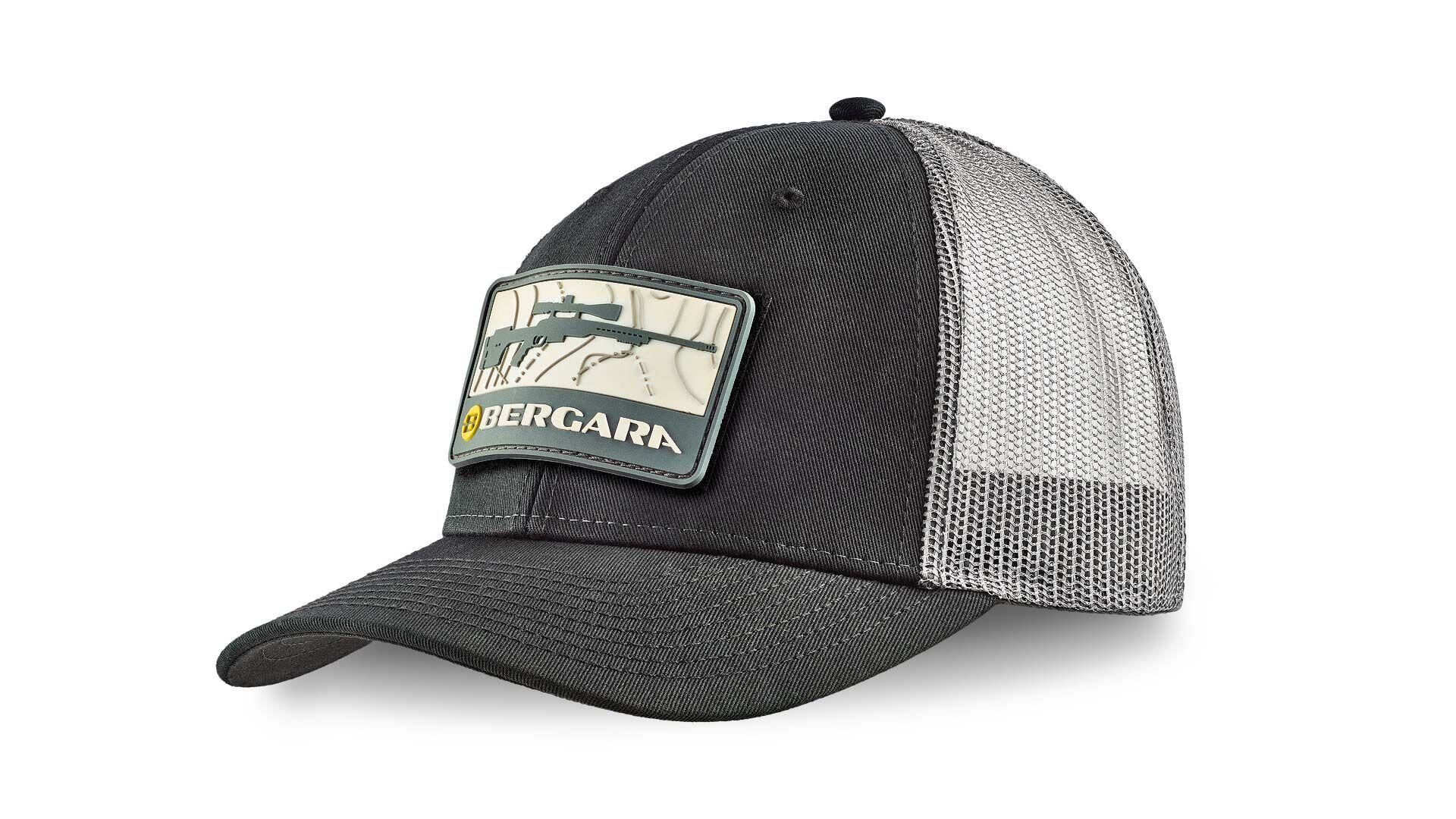 Gorra unisex con parche de velcro Bergara para ir a cazar  negra 3/3